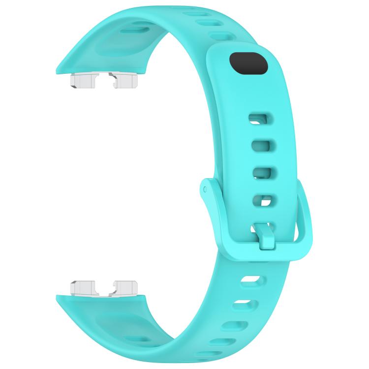 For Huawei Band 10 / 9 / 8 Metal Head Black Nail Button Glossy Silicone Watch Band