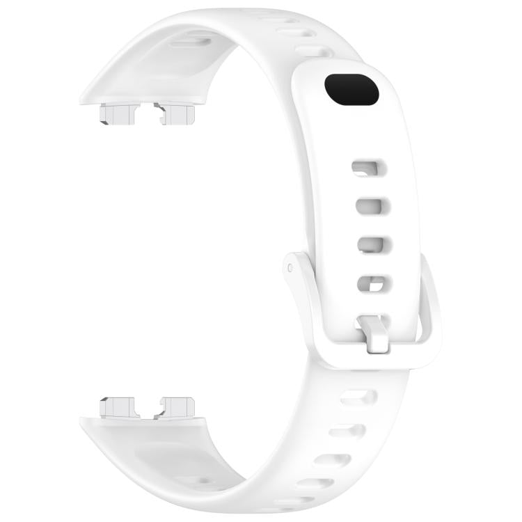 For Huawei Band 10 / 9 / 8 Metal Head Black Nail Button Glossy Silicone Watch Band