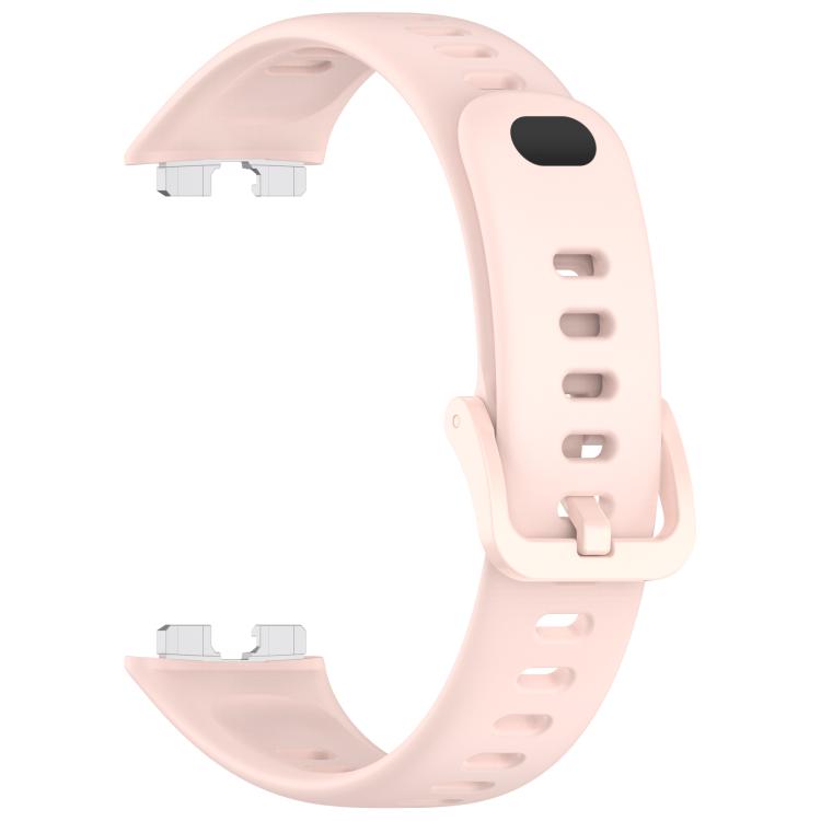 For Huawei Band 10 / 9 / 8 Metal Head Black Nail Button Glossy Silicone Watch Band