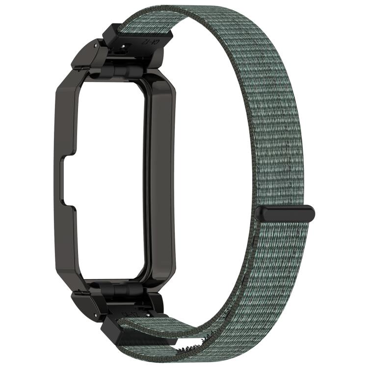 For Huawei Band 10 / 10 NFC / 9 / 9 NFC Watch Frame Integrated Nylon Loop Watch Band