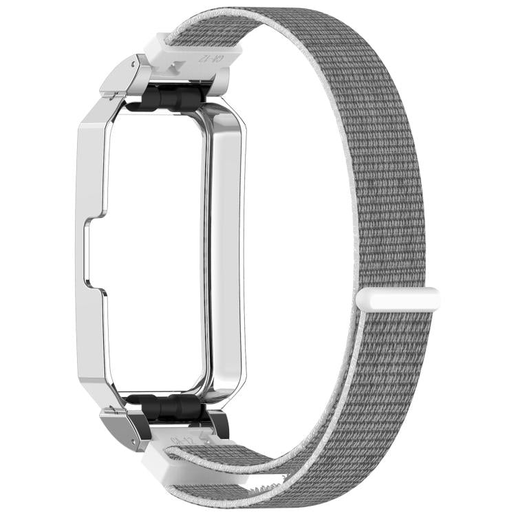 For Huawei Band 10 / 10 NFC / 9 / 9 NFC Watch Frame Integrated Nylon Loop Watch Band