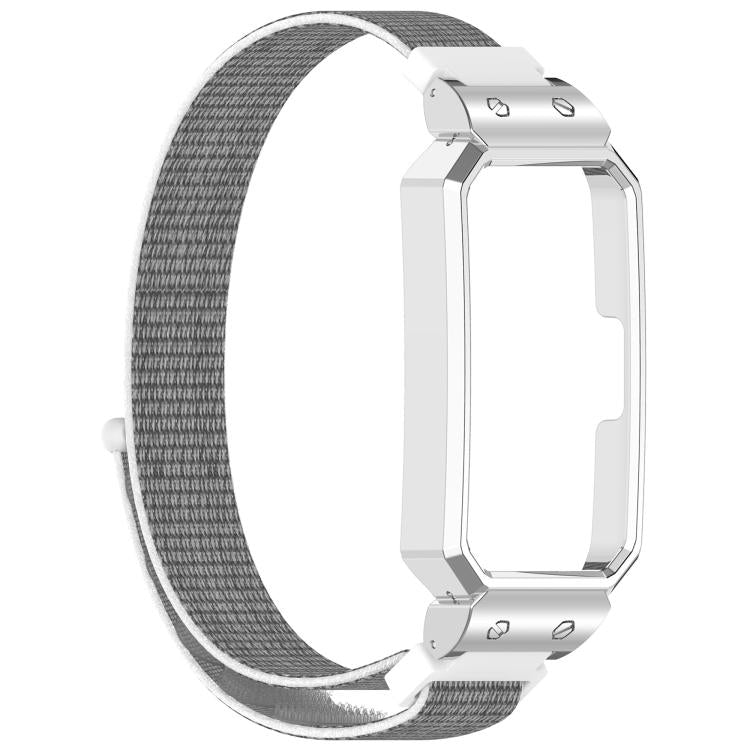 For Huawei Band 10 / 10 NFC / 9 / 9 NFC Watch Frame Integrated Nylon Loop Watch Band