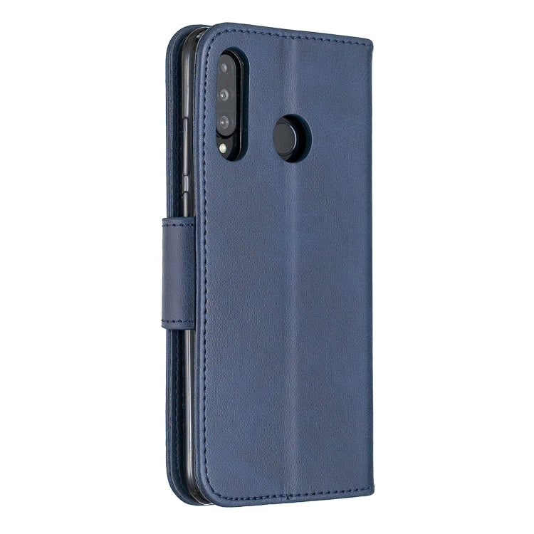 Retro Lambskin Texture Pure Color Horizontal Flip PU Leather Case for Huawei P30 Lite & Nove 4e, with Holder & Card Slots & Wallet & Lanyard