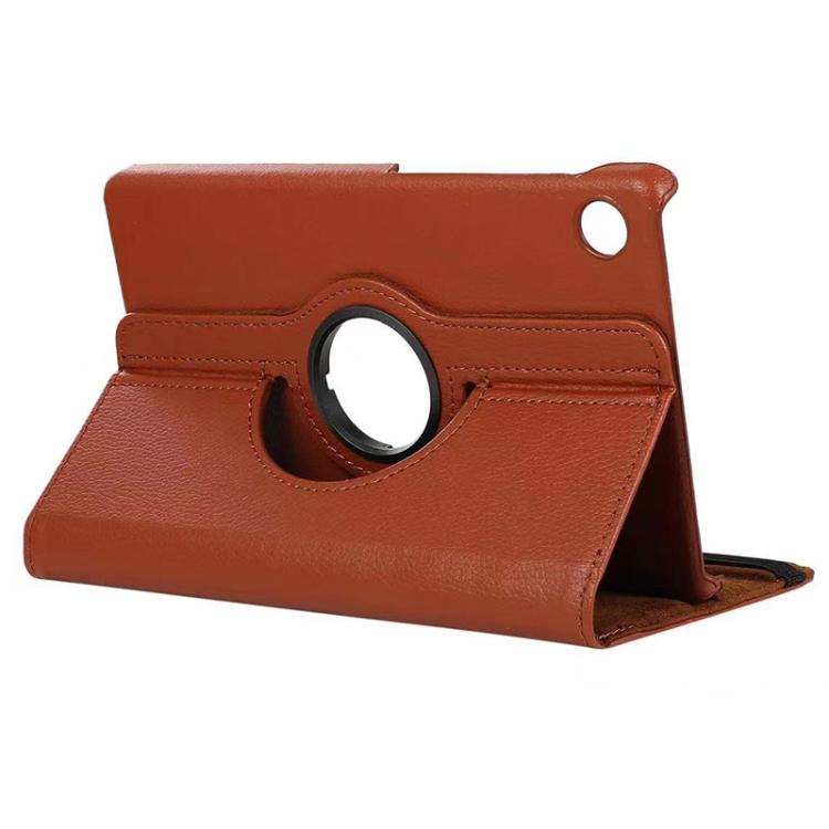 For Samsung Galaxy Tab A11+ / A9+ ENKAY 360 Degree Rotation Litchi Leather Smart Tablet Case
