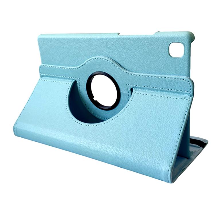 For Samsung Galaxy Tab A7 Lite 8.7 ENKAY 360 Degree Rotation Litchi Leather Smart Tablet Case