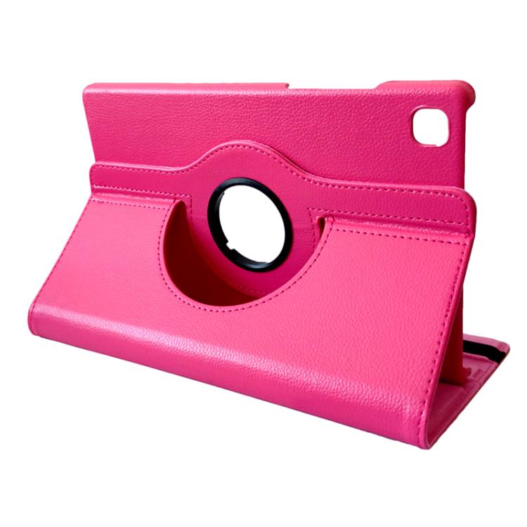 For Samsung Galaxy Tab A7 Lite 8.7 ENKAY 360 Degree Rotation Litchi Leather Smart Tablet Case