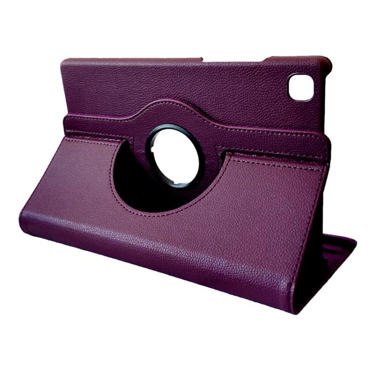 For Samsung Galaxy Tab A7 Lite 8.7 ENKAY 360 Degree Rotation Litchi Leather Smart Tablet Case