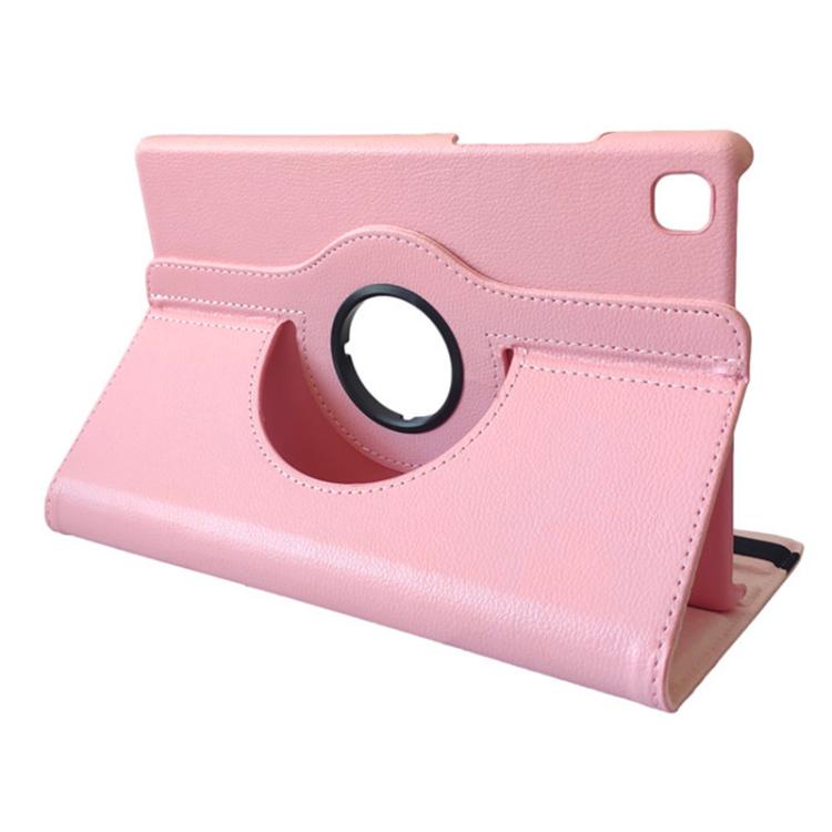 For Samsung Galaxy Tab A7 Lite 8.7 ENKAY 360 Degree Rotation Litchi Leather Smart Tablet Case