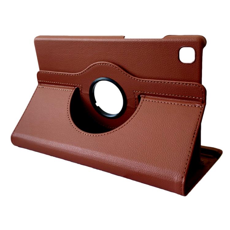 For Samsung Galaxy Tab A7 Lite 8.7 ENKAY 360 Degree Rotation Litchi Leather Smart Tablet Case