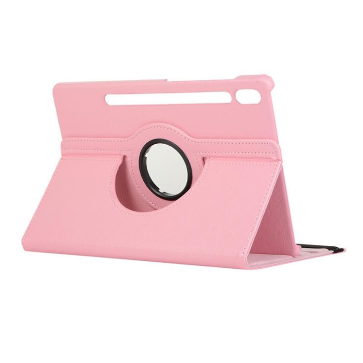For Samsung Galaxy Tab S10 Ultra / S9 Ultra ENKAY 360 Degree Rotation Litchi Leather Smart Tablet Case