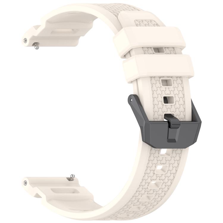 For Ticwatch Atlas / Pro 5 Enduro Black Steel Buckle Silicone Watch Band