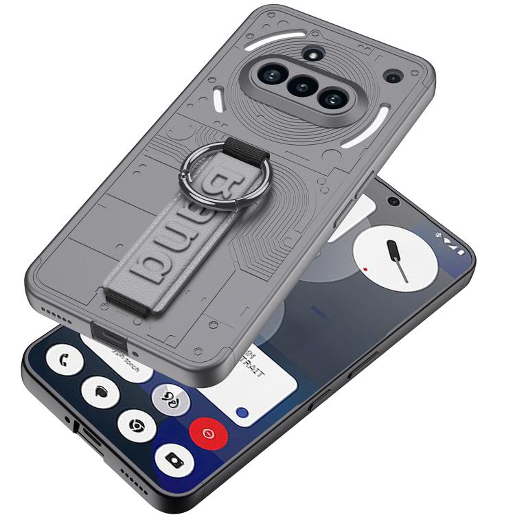 For Nothing Phone 3a Shield Side Wristband Magnetic Phone Case