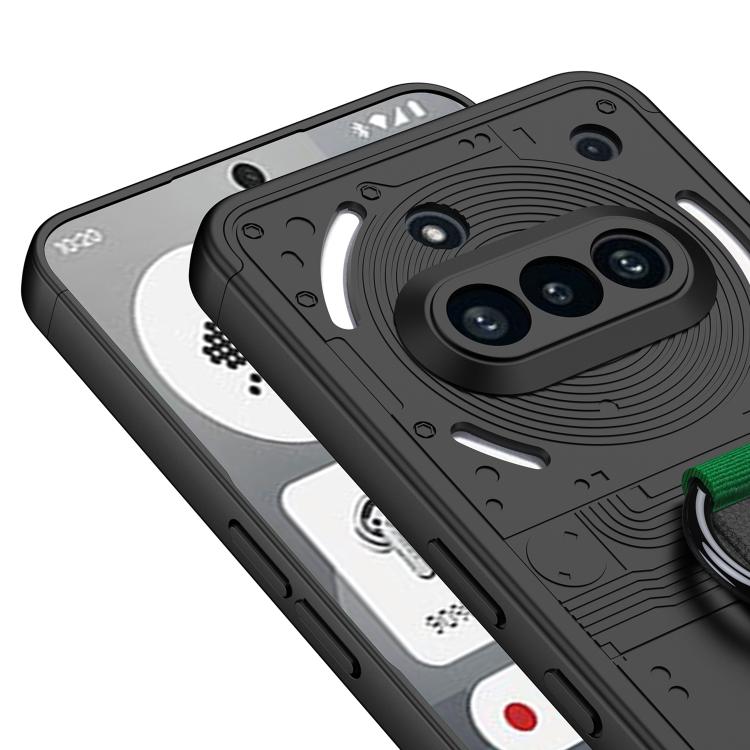 For Nothing Phone 3a Shield Side Wristband Magnetic Phone Case