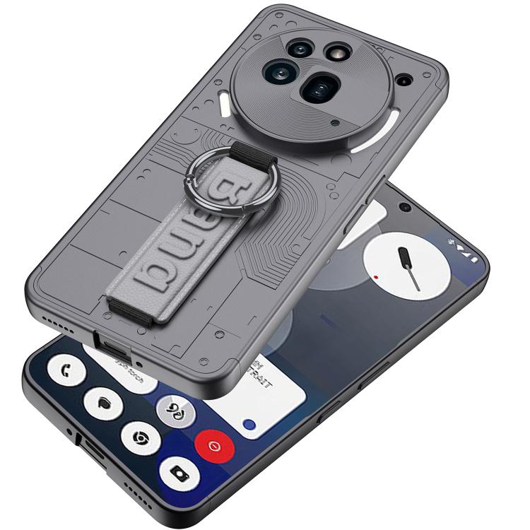 For Nothing Phone 3a Pro Shield Side Wristband Magnetic Phone Case