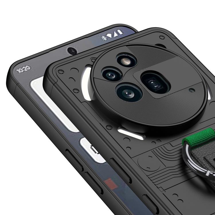 For Nothing Phone 3a Pro Shield Side Wristband Magnetic Phone Case