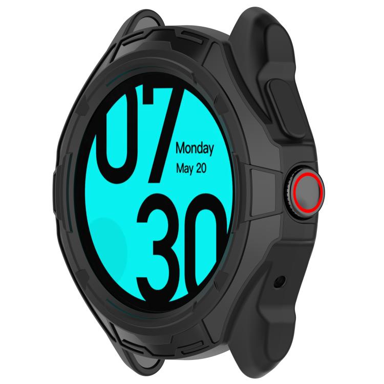 For Ticwatch Pro 5 Enduro Armored TPU Half Coverage Hollow Watch Protective Case