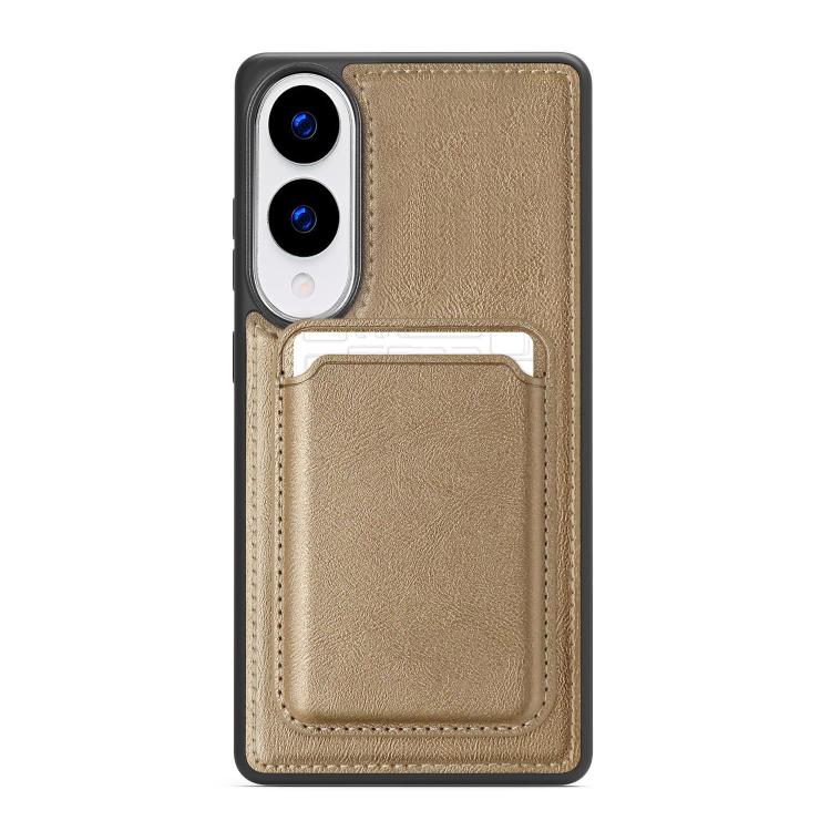 For Samsung Galaxy S25 Edge 5G Pindun MagSafe Card Slot Leather Back Phone Case