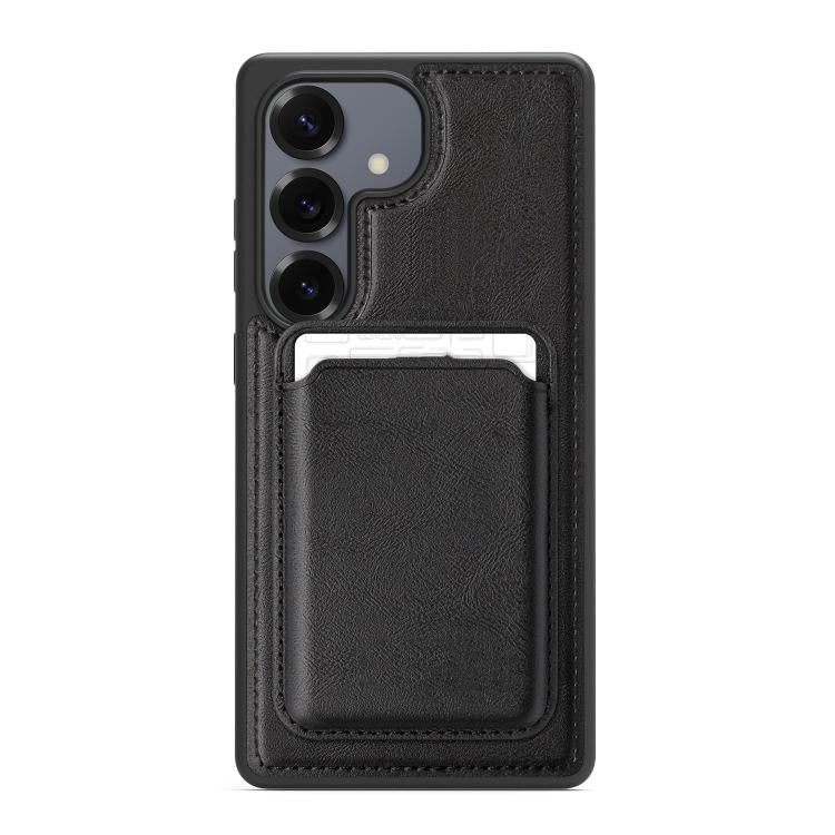 For Samsung Galaxy S25+ 5G Pindun MagSafe Card Slot Leather Back Phone Case