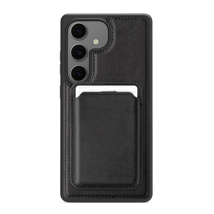 For Samsung Galaxy S24+ 5G Pindun MagSafe Card Slot Leather Back Phone Case