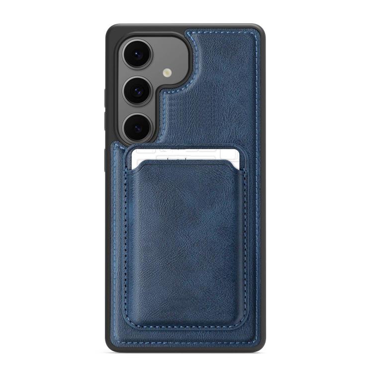 For Samsung Galaxy S24+ 5G Pindun MagSafe Card Slot Leather Back Phone Case