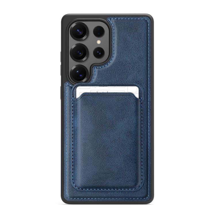 For Samsung Galaxy S23 Ultra 5G Pindun MagSafe Card Slot Leather Back Phone Case