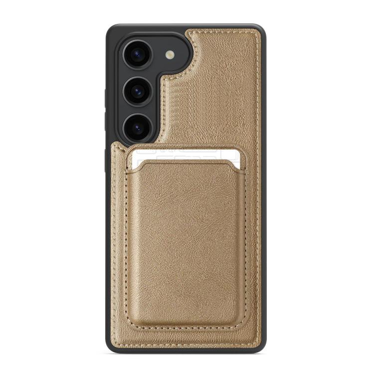 For Samsung Galaxy S23 5G Pindun MagSafe Card Slot Leather Back Phone Case