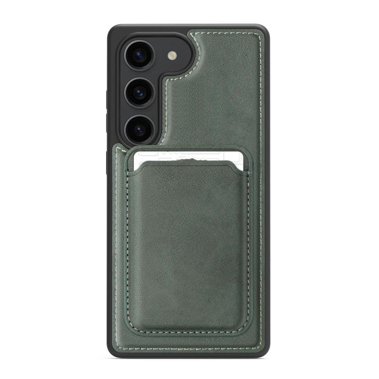 For Samsung Galaxy S23 5G Pindun MagSafe Card Slot Leather Back Phone Case