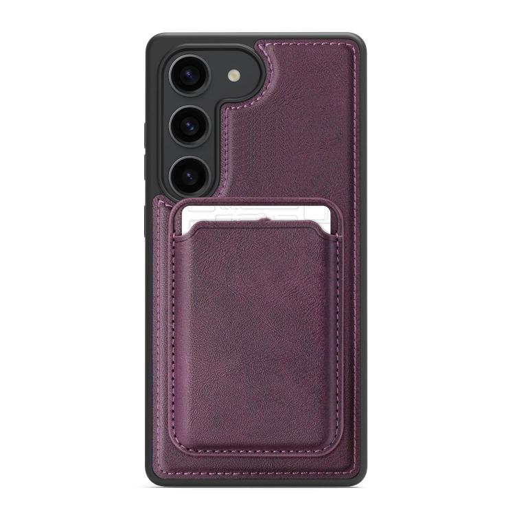 For Samsung Galaxy S23 5G Pindun MagSafe Card Slot Leather Back Phone Case