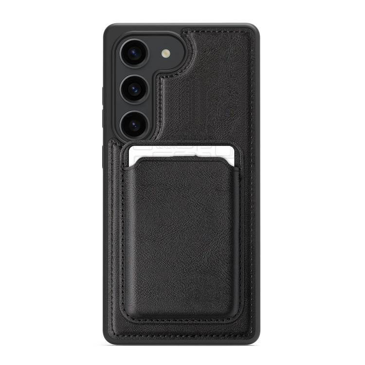For Samsung Galaxy S22+ 5G Pindun MagSafe Card Slot Leather Back Phone Case