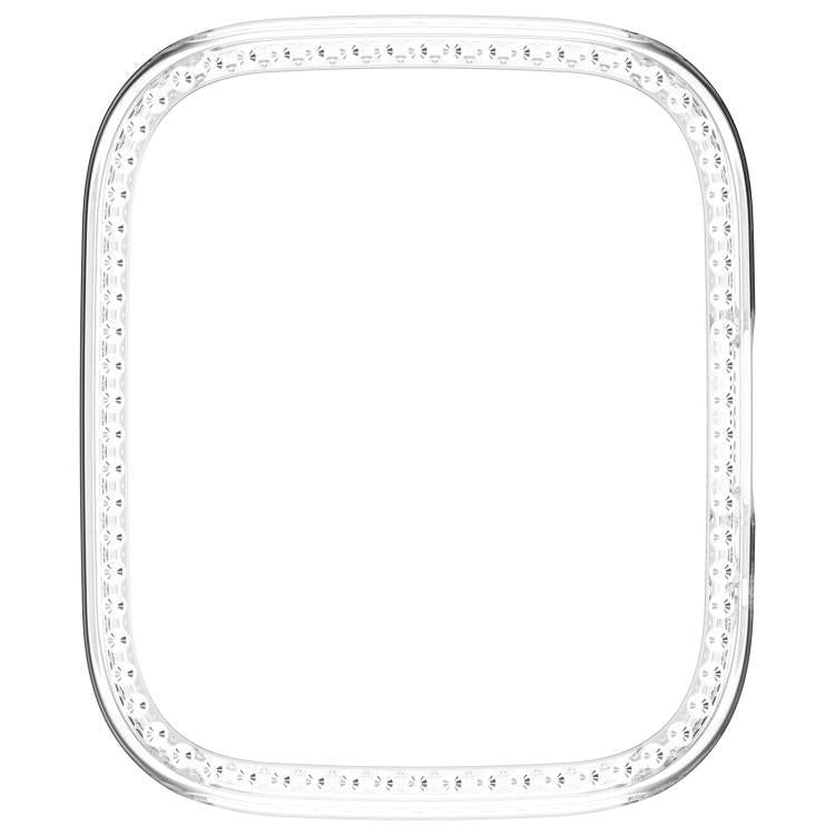 For Redmi Watch 3 / Watch 3 Lite Single Row Diamond Half Coverage Hollow PC Watch Protective Case