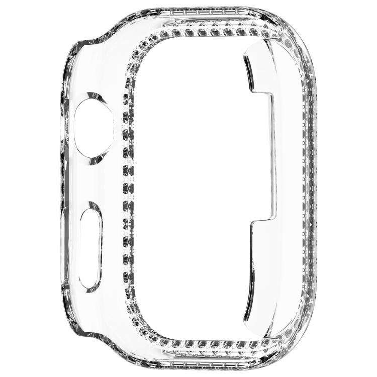 For Huawei Watch D2 Single Row Diamond Half Coverage Hollow PC Watch Protective Case