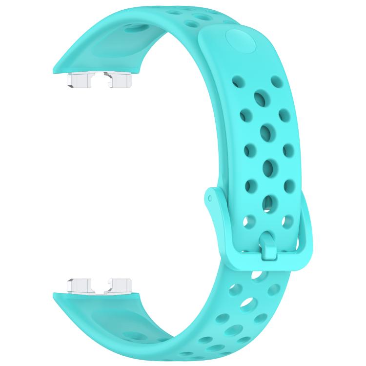 For Huawei Band 10 / 9 / 8 Metal Head Round Hole Nail Button Silicone Watch Band