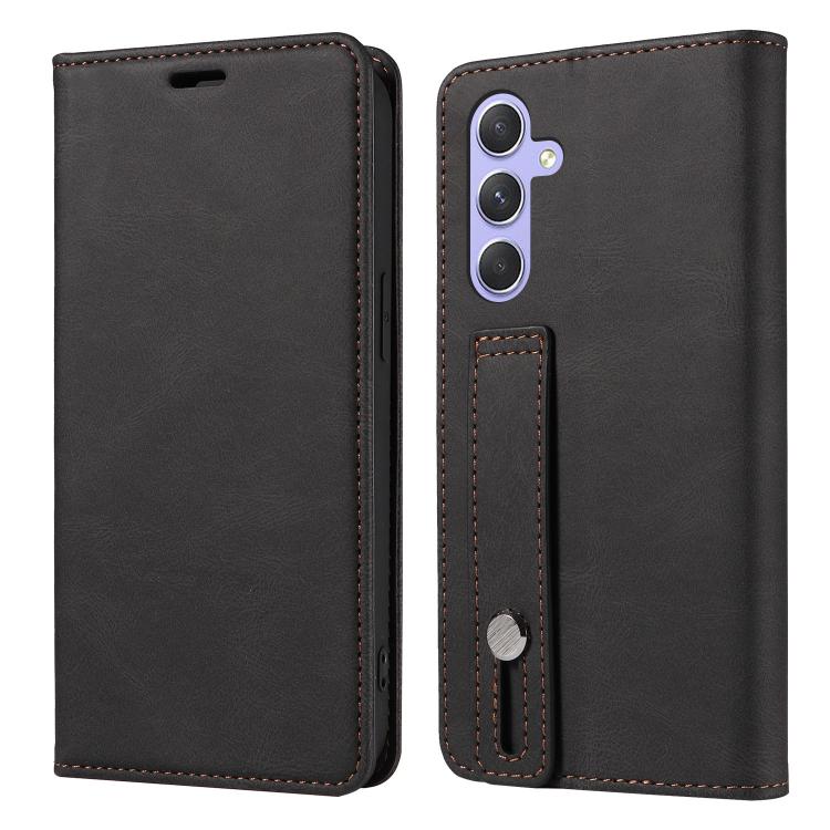 For Samsung Galaxy A54 5G Wristband Magnetic Leather Phone Case