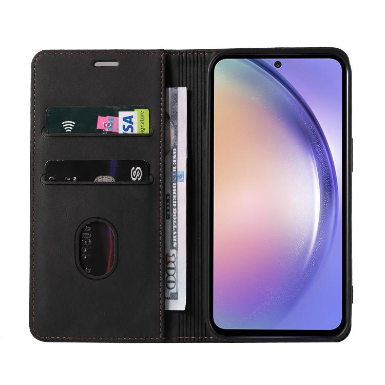 For Samsung Galaxy A54 5G Wristband Magnetic Leather Phone Case