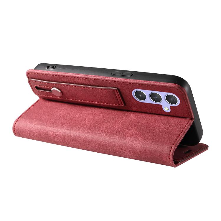 For Samsung Galaxy A54 5G Wristband Magnetic Leather Phone Case