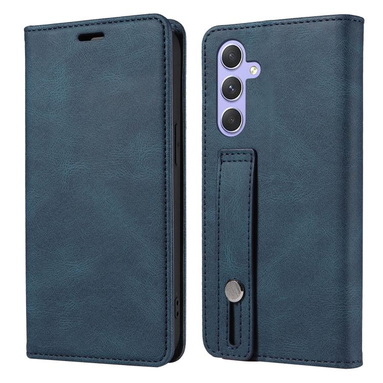 For Samsung Galaxy A54 5G Wristband Magnetic Leather Phone Case