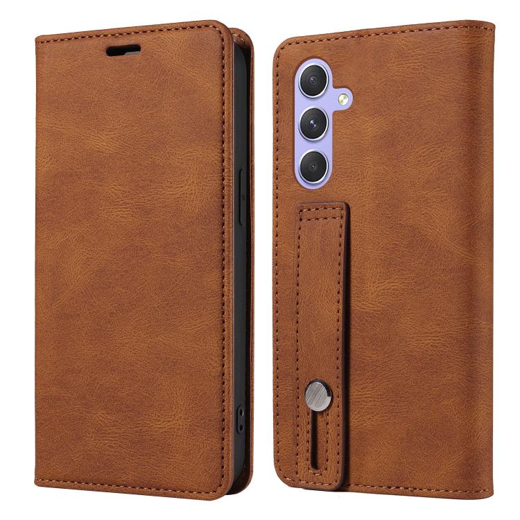 For Samsung Galaxy A54 5G Wristband Magnetic Leather Phone Case