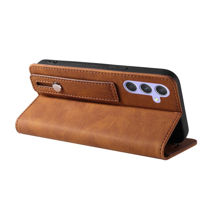 For Samsung Galaxy A54 5G Wristband Magnetic Leather Phone Case