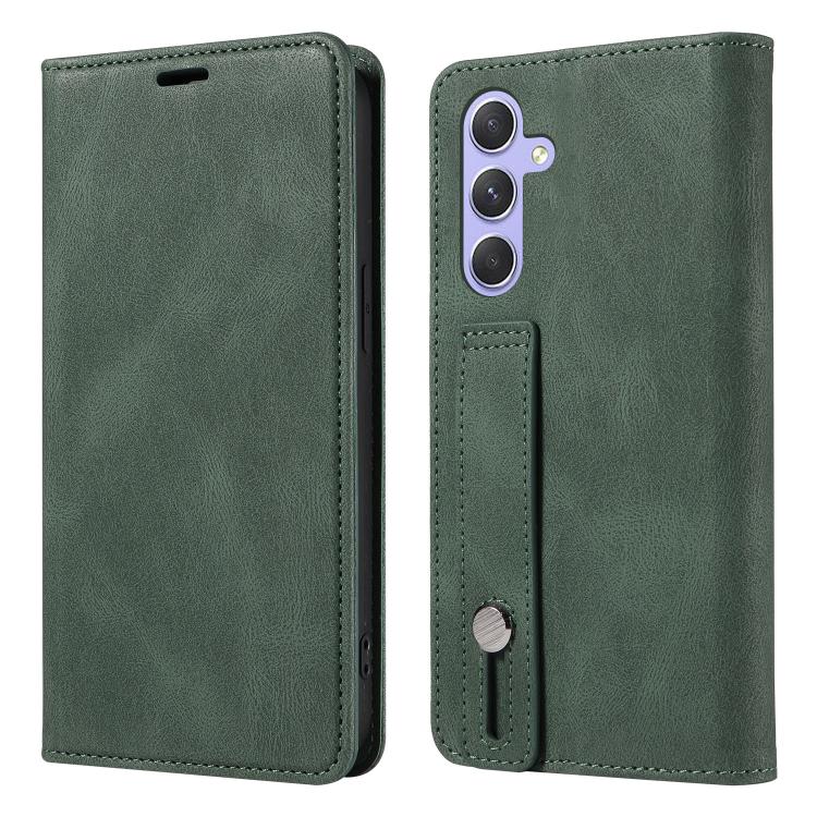 For Samsung Galaxy A54 5G Wristband Magnetic Leather Phone Case