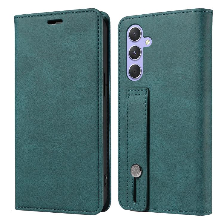 For Samsung Galaxy A54 5G Wristband Magnetic Leather Phone Case