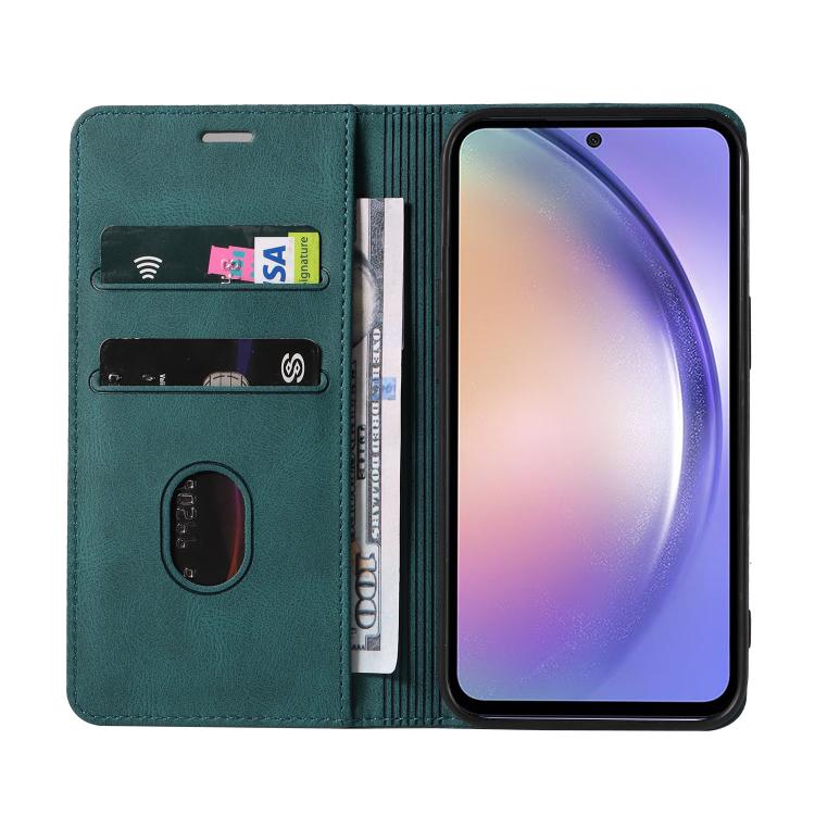 For Samsung Galaxy A54 5G Wristband Magnetic Leather Phone Case