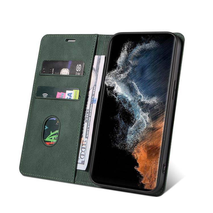 For Samsung Galaxy S23 Ultra 5G Wristband Magnetic Leather Phone Case