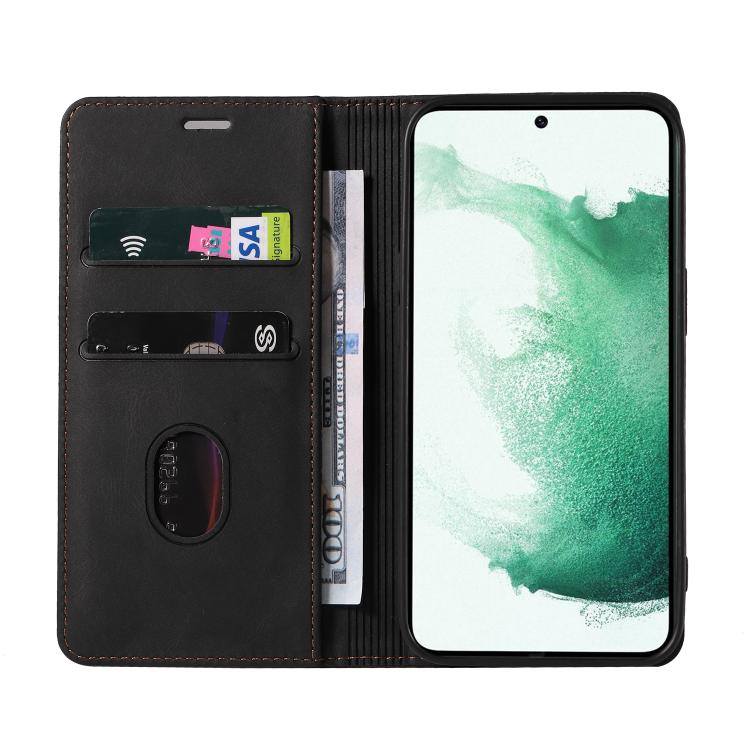 For Samsung Galaxy S23 5G Wristband Magnetic Leather Phone Case