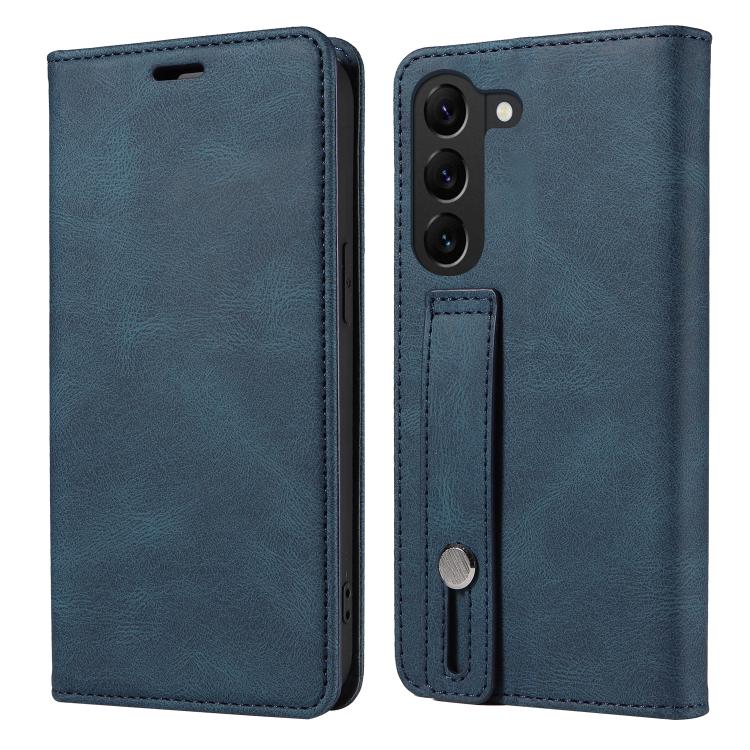 For Samsung Galaxy S23 5G Wristband Magnetic Leather Phone Case