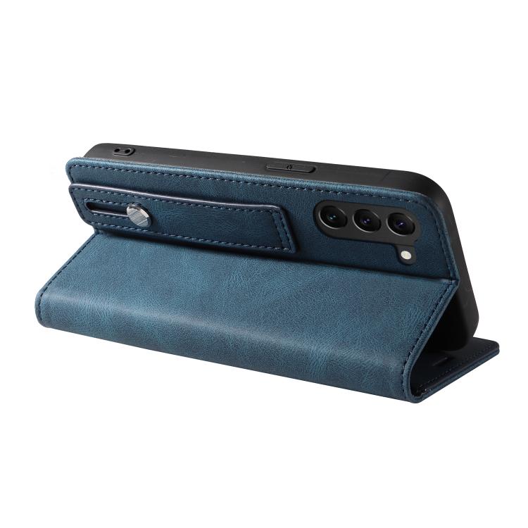 For Samsung Galaxy S23 5G Wristband Magnetic Leather Phone Case