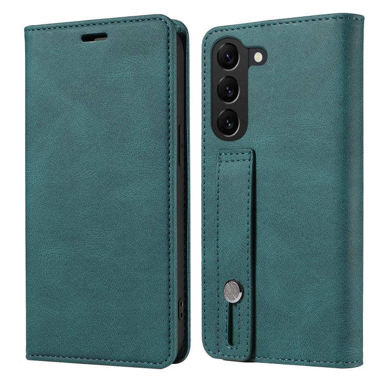 For Samsung Galaxy S23 5G Wristband Magnetic Leather Phone Case