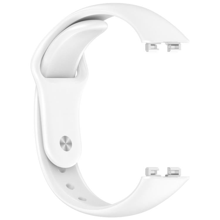 For Huewei Band 10 / 9 / 8 Reverse Buckle Glossy Silicone Watch Band