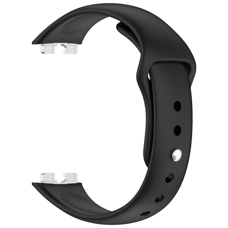 For Huewei Band 10 / 9 / 8 Reverse Buckle Glossy Silicone Watch Band