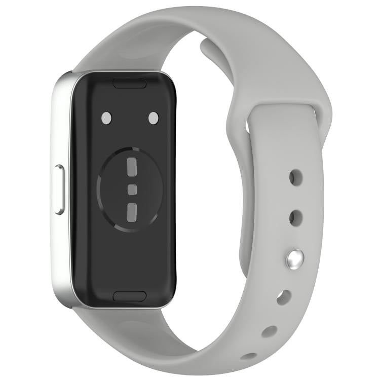 For Huewei Band 10 / 9 / 8 Reverse Buckle Glossy Silicone Watch Band