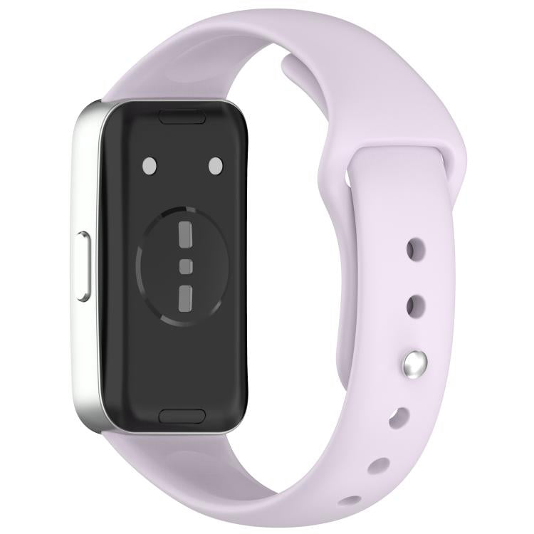 For Huewei Band 10 / 9 / 8 Reverse Buckle Glossy Silicone Watch Band